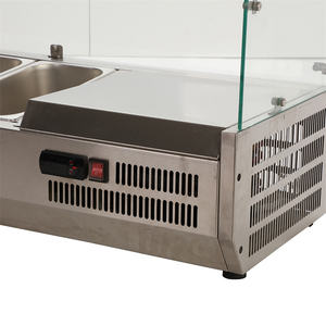 Mesa de bar comercial para <span class=keywords><strong>restaurante</strong></span>, para preparar ensaladas, pizza, sándwich y ensaladas - Product Image 5