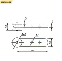GL-15146 de remorque pièces contrôle de la cargaison galvanisé rideau Sider Rail poulie roues rouleau poulie roues coulissantes pour camion toile