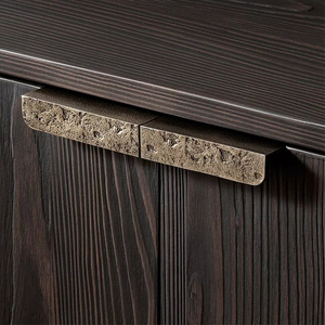 Buffet/Credenza/Meuble de rangement 4 portes et 3 tiroirs en bois de chêne naturel style Mid-Century de qualité supérieure Anchor Home pour salon, personnalisable OEM/ODM - Product Image 5