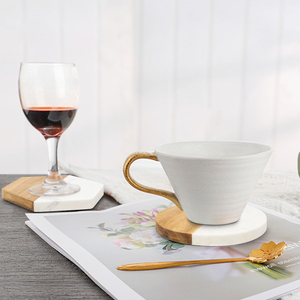 GL Wholesale tapis de tasse naturel taille logo personnalisé DIY bambou écologique carré rond sous-verres en bois pour boissons café thé