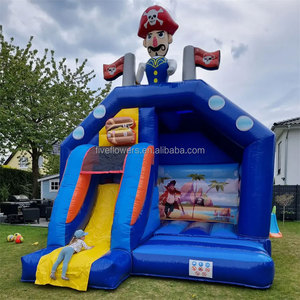 <span class=keywords><strong>Castillo</strong></span> Inflable Comercial <span class=keywords><strong>Pequeño</strong></span> con Tobogán, Zona de Juegos Pirata, Compra un <span class=keywords><strong>Castillo</strong></span> Inflable para Niños - Product Image 1