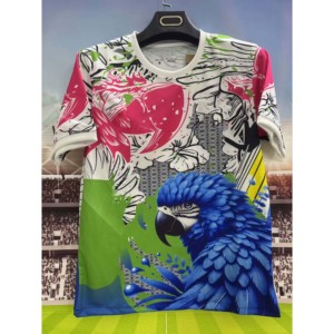 Maillots <span class=keywords><strong>de</strong></span> football pour adultes en fibre <span class=keywords><strong>de</strong></span> polyester <span class=keywords><strong>de</strong></span> haute qualité Brésil 2026 Coupe <span class=keywords><strong>du</strong></span> Monde - Product Image 1