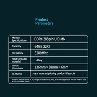 Kit de mémoire de bureau pour jeux Kingbank DDR4 Silver Knight 16G/32G/64G, stick unique, 2666-4000 MHz, en boîte