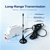 Modul Transceiver Data Nirkabel LoRa Industri Jangkauan Jauh 6KM RS485/232/TTL Serial ke Modem Radio LoRa untuk PLC IoT