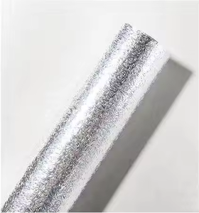 Autocollants muraux de cuisine auto-adhésifs en papier d'aluminium PVC imperméable | Papier peint bricolage résistant à l'huile pour poêle et armoire - Product Image 2