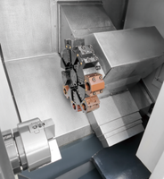 Mesin Bubut CNC Mini CHUANGCUN BL-S32/32T Single Spindle Medium Duty Horizontal Slant Bed untuk Kontrol 5000 RPM 8 Stasiun Alat