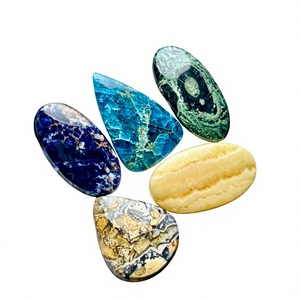 Lot de pierres précieuses naturelles rares mélangées pour la fabrication de bijoux, enroulement de fils, cabochons en vrac, cristal, fournisseur en gros, Inde - Product Image 1