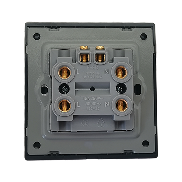 VNX New Design UK Standard Silver Color 45A Air Conditioner Wall Switch for Switch