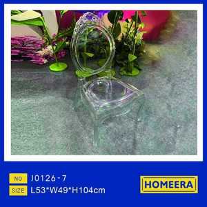 Sedia in Plastica Trasparente J0126-3, Arredamento Decorativo Stampato - Product Image 3