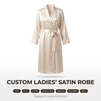 Robes de mariée en satin pour femmes, luxueuses et élégantes, tailles S-2XL, unies ou imprimées, douces et lisses, collection mariage.