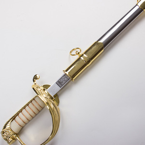 Garde en métal drapeau-lever commande épée défilé cérémonial tête de tigre cérémonie décoration Western Prop épée non taillée à collectionner - Product Image 2