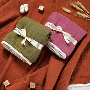 Copertina per Neonati in Mussola 100% Cotone, Morbida, Confortevole, Delicata sulla Pelle, Non Irritante, con Cerniera, Impermeabile e Indossabile - Product Image 1