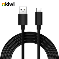 Kabel USB A ke USB C 3.2 NKIWI 10Gbps 2m Konektor PVC dengan Pengisian Cepat 3A untuk Ponsel dan Hard Drive Eksternal