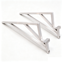 Support mural triangulaire soudé en aluminium pour unité extérieure de climatiseur, pour système CVC résidentiel