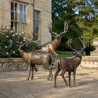 Sculpture murale florale abstraite, finition antique foncée, statue murale suspendue pour hall de villa haut de gamme et espace commercial