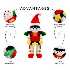 Juguetes de Peluche Personalizados de Bajo MOQ, Figuras de Peluche de Dibujos Animados de Navidad, Regalos de Navidad, Muñecos de Peluche Personalizados para Niños - Product Image 3