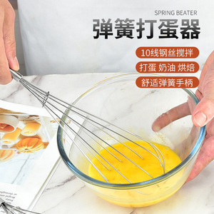 Stainless Steel Manual Egg Beater 18Cm 15Cm For Baking Kitchen Stirring Tool - Product Image 5