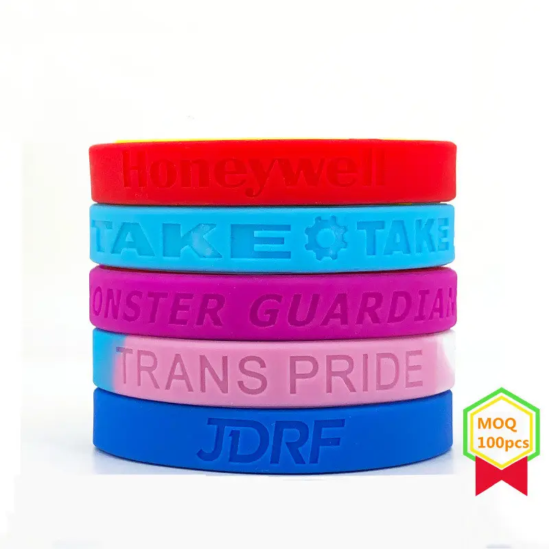 Vente en gros de bracelets de sport en silicone Bracelet en silicone bon marché avec logo personnalisé Bracelet imprimable populaire