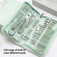 Kit professionnel pour les ongles, kit de pédicure, kit de manucure, accessoires de soins personnels, coupe-ongles de voyage pour hommes et femmes