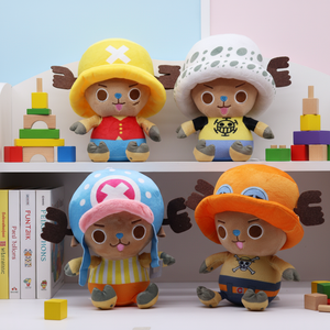 Figura de Peluche de Anime Japonés, Muñeco de Peluche Divertido de Luffy, Zoro y Chopper, Juguete de Peluche Suave - Product Image 1