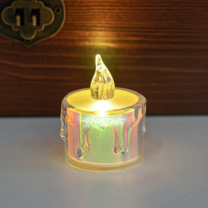 Exquisitas velas LED de simulación, lámparas de vela falsas seguras que funcionan con pilas para decoración de ambiente romántico en bodas y fiestas - Product Image 5