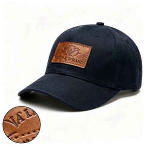 לתפור על עיצוב מותאם אישית debosed שם המותג לוגו אמיתי עור רול אמיתי בצורת ג 'ינס מדבקות לבגדים - Product Image 5