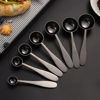 Cuillère doseuse graduée ESTICK en acier inoxydable 304 avec poignée en forme de goutte d'eau pour grains de café et poudre de matcha