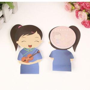 กระดาษโน้ตข้อความ/โน้ตติดได้, กระดาษโน้ต DIY สร้างสรรค์หลากสี, กระดาษโน้ตติดได้รูปคนหลากสีสัน - Product Image 1