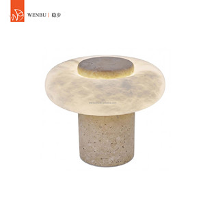 Contemporary Round Spanish alabaster <b>Table</b> Lamp for Hotel Villa Living Room Lounge - Product Image 1