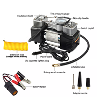 Pompe à air de voiture à double cylindre, nouveau style, compresseur d'air portable, gonfleur de pneus 12V 150 PSI