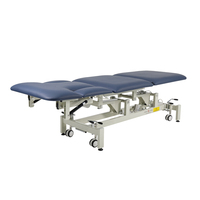 Lit de traction chiropratique et de physiothérapie électrique réglable, cadre métallique, décompression spinale, massage, lit de spa