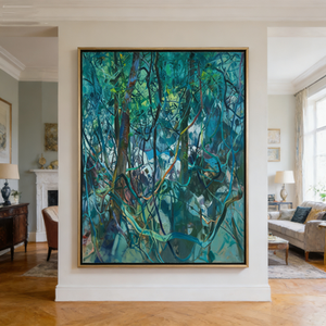 Tu Qixian, Representante de los Pintores Chinos de Arte Abstracto, Pintura Decorativa de Enredaderas Forestales, Decoración Personalizada para el Hogar - Product Image 1