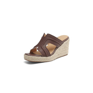 Sandalias Retro de Verano para Mujer - Sandalias de Tacón Alto con Punta Cuadrada y Plataforma, de Cuero, Diseño Simple y Versátil - Product Image 3