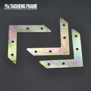 TS-K138 Home Decoration <strong>Mirror</strong> Photo Frame Accessories Metal <strong>Corner</strong> <strong>Bracket</strong> Silver L Flat Shape Frame <strong>Corner</strong> Braces <strong>Bracket</strong> - Product Image 4