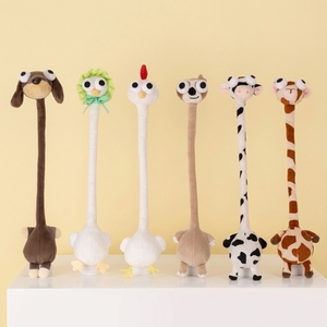 Jouets en peluche doux et mignons en forme d'animaux du zodiaque chinois à long cou, pendentifs de dessin animé, poupées à suspendre, ornements de sac à dos en polyester et coton PP, cadeau - Product Image 2