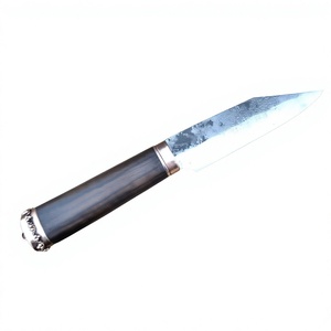 Cuchillo Vikingo Seax de Calidad Premium, DIY OEM, Acero al Carbono Alto, Hoja Recta, Punta Caída, Mango de Madera, para Caza al Aire Libre - Product Image 1