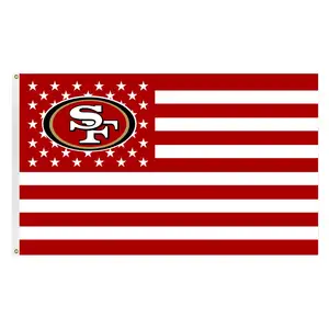 Nfl Promotieproduct Nieuw Engeland Patriotten Vlag 3X5 Ft 100% Polyester Aangepaste Nieuwe Engeland Patriotten Vlag