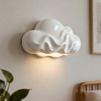 Lámpara de Pared Minimalista ST con Forma de Nube, Impresa en 3D, Decorativa, con Color Cambiable, Moderna, para Dormitorio, DIY, Grande