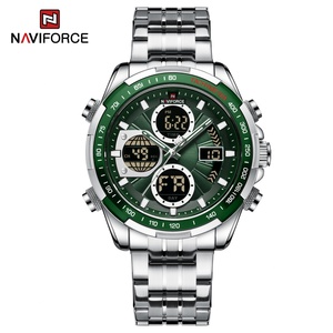 Montre originale Naviforce 9197S pour homme, affichage de la semaine, mouvement japonais, prix des montres, affichage numérique LED, Guangzhou Jam Tangan Analogique - Product Image 1