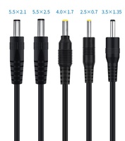 DC 5,5mm x 2,1mm Stromkabel DC 5521 Stecker-Buchse-Verlängerung kabel 5V bis 12V 24V.