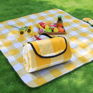 Tapis de <span class=keywords><strong>camping</strong></span> et de pique-nique en PEVA avec feuille d'aluminium épaisse, imperméable et anti-humidité, portable pour la plage et l'extérieur - Product Image 1