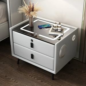 Vente directe d'usine, table de chevet intelligente avec chargeur USB sans fil, meubles de chambre à coucher, table de chevet intelligente, table de chevet connectée - Product Image 4