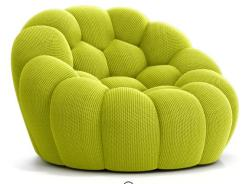 モダンなセクショナルソファアームチェア、フットボールデザイン、長方形、リビングルーム、ホテル、ファブリック、スポンジ入り家具、バブルチェアセット - Product Image 5