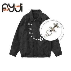 Bomber <span class=keywords><strong>Clasp</strong></span> và lính cứu hỏa Áo Khoác Khóa <span class=keywords><strong>Clasp</strong></span> 3/4.5/4/5cm áo khoác áo khoác Hasp khóa Máy bay hình dạng phụ kiện quần áo - Product Image 2