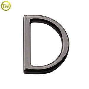 Hochwertiger Taschen-Flachring aus Metall, Schwarz Nickel, Gürtelschnalle für Taschen - Product Image 3