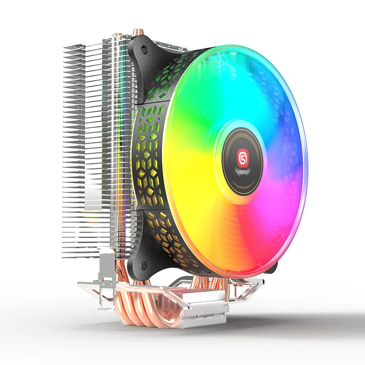 Benutzer definiertes Logo 12V RGB Gaming PC-Lüfter Computer gehäuse Kühler CPU Kühlkörper 120mm RGB-Lüfter