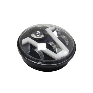 LED redondo para trabajar con ojo Angel 45W blanco y amarillo <span class=keywords><strong>antiniebla</strong></span> 7pulgadas - Product Image 5