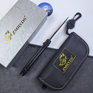 ZMRYDS Aluminum-Handled Folding Knife S30V Steel Spear Point DIY <b>Camping</b> Thumb Stud Pocket Knife OEM FD1004 - Product Image 5