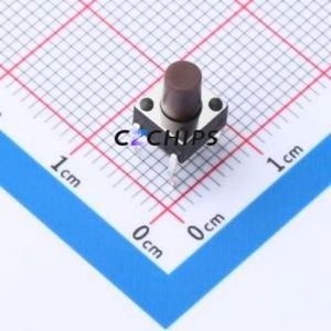 TP10811680 Tactile Switch Through hole Component (THT)-4P,6x6mm Switch Single Pole Single Throw Round Button 1.6N Through Hole - Product Image 1