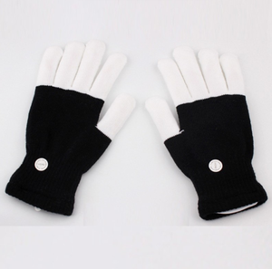 Noel LED Renkli Simli Eldivenler Işıklı Kış Karanlıkta Parlayan Eldivenler Okula Dönüş Balo Süslemeleri İçin Stoklu - Product Image 3